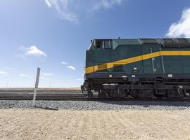 Locomotive on Qinghai-Tibet railway