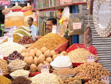 Goods on sale, Old Delhi bazaars