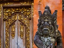 Statue at Tirta Empul Temple, Bali