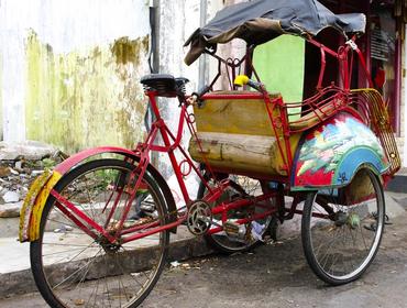 Cycle rickshaw, Yogyakarta