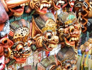 Souvenirs on display, Ubud