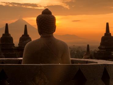 Sunset at Borobudur