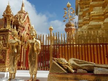 Golden statues, Chiang Mai